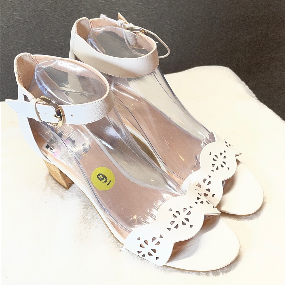 Kate Spade White Cutout Heels